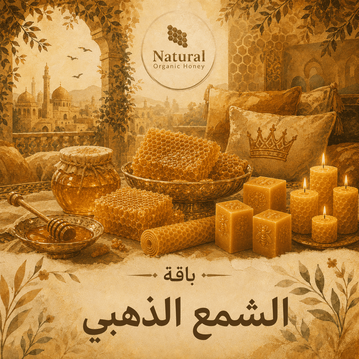 باقة الشمع الذهبي