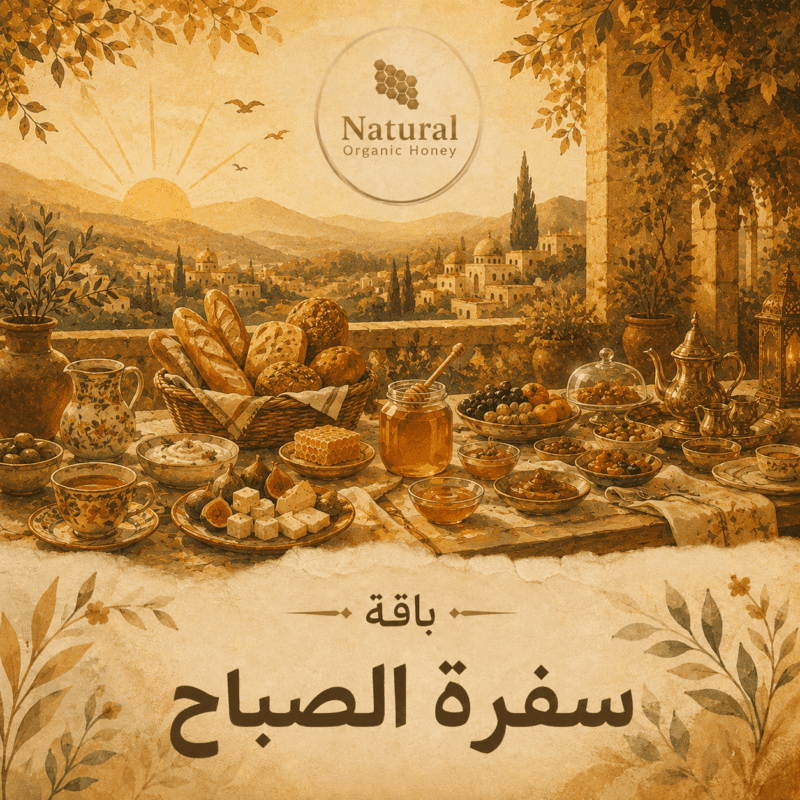 باقة سفرة الصباح من Natural Organic Honey - باقة سفرة الصباح